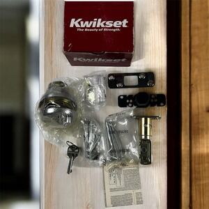 Kwikset 780 26D Deadbolt Single Cylinder  Satin Chrome Smart Key NOS Year 2009